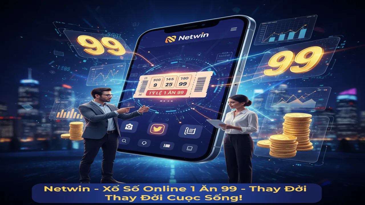 Cách chơi Xổ Số Online tỷ lệ 1 ăn 99 cực hời Netwin