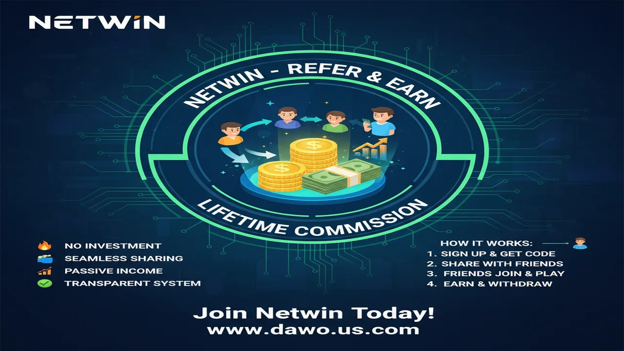 Giới thiệu bạn bè nhận hoa hồng vĩnh viễn Netwin