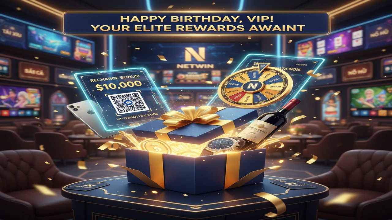 Quà tặng sinh nhật thành viên VIP cực hấp dẫn Netwin
