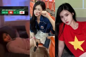Nữ CĐV Thái Lan xinh đẹp mê mẩn Đình Bắc gây sốt khi tới Việt Nam ăn Tết